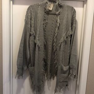 Three Bird Nest distressed cardigan sweater
